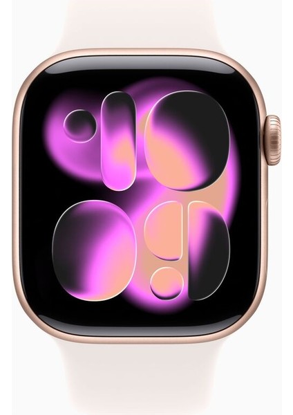 46MM Rose Altın Alüminyum Saat + Bulut Pembesi Spor Kordon, Gps, S/m fiyatları