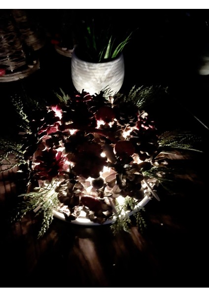 Dekoratif Kozalak Temalı Gece Lambası,Salon Aksesuarı fiyatları