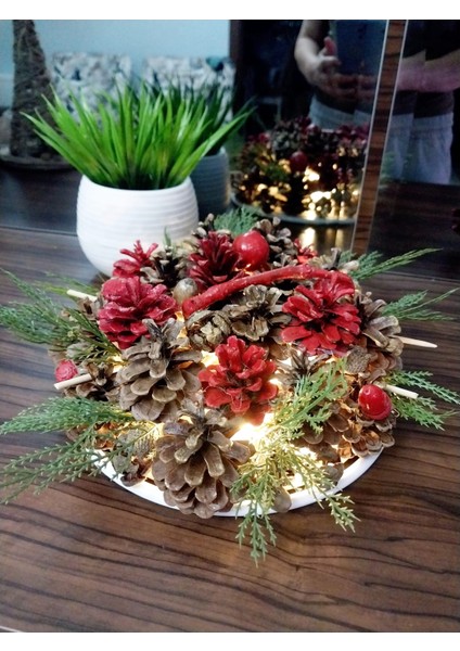 Dekoratif Kozalak Temalı Gece Lambası,Salon Aksesuarı indirimleri