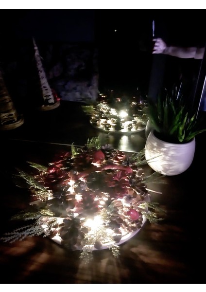 Dekoratif Kozalak Temalı Gece Lambası,Salon Aksesuarı