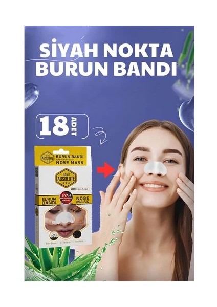 Bfs Siyah Nokta Temizleyici Burun Bandı – Derinlemesine Gözenek Arındırıcı 18 Li Paket