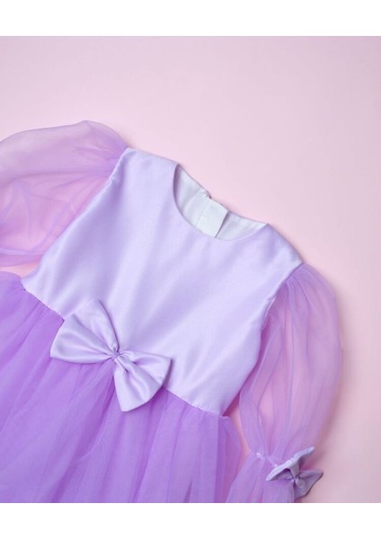 Kız Çocuk Özel Tasarım Tütü Detaylı Fiyonklu Özel Gün Elbisesi modelleri