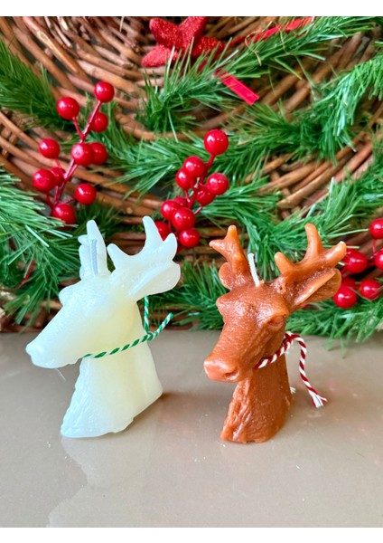 Mum Yılbaşına Özel Geyik Modelli 2'li