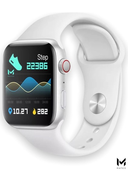 Çift Tuş Akıllı Saat, Nabız ve Tansiyon Ölçer, Ios ve Android Uyumlu