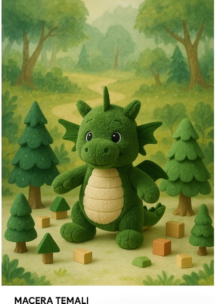 Yeşil Ejderha Peluş Oyuncak – 25 cm Sevimli Yumuşak Dolgulu Çocuk Oyuncağı & Hediye fiyatları