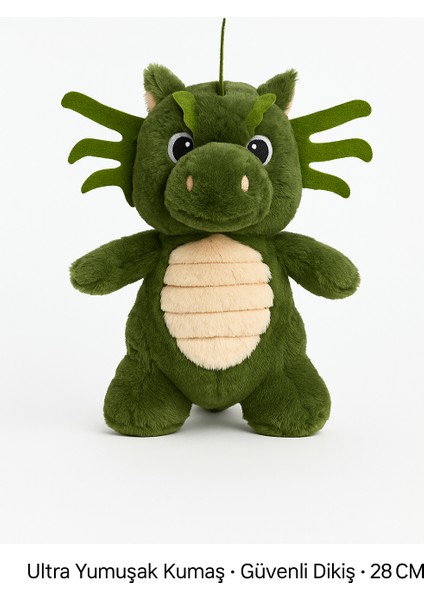Yeşil Ejderha Peluş Oyuncak – 25 cm Sevimli Yumuşak Dolgulu Çocuk Oyuncağı & Hediye modelleri