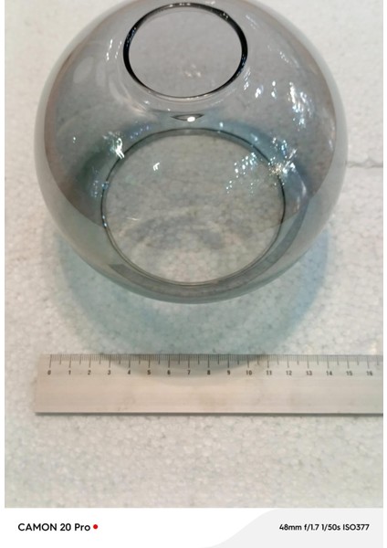 Füme Rengi Büyük Top Fanus Avize Camı ( BOY 14CM-ÇAPI 14 CM) fiyatları