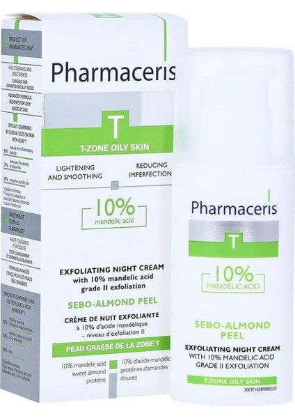 Akne Karşıtı ve Sebum Salımını Düzenleyici %10 Mandellic Acid Peeling Krem 50ML. PSSN110