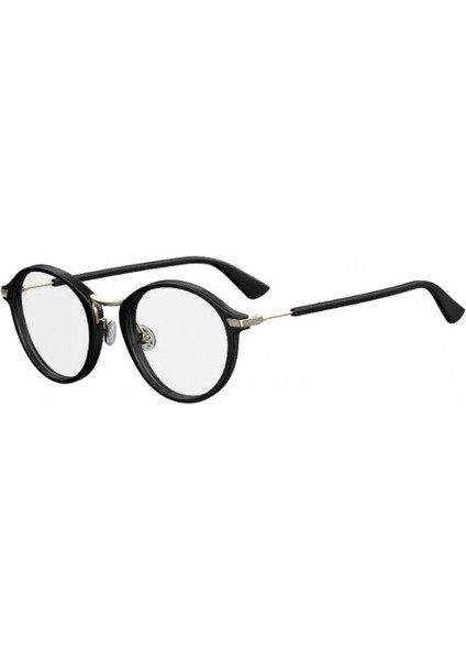 Dıor Essence 6 0807YUVARLAK Siyah Gümüş Metal Unısex Gözlük