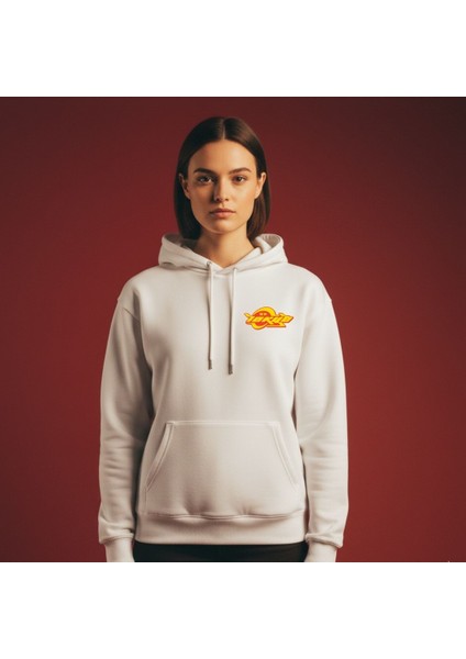Unisex Beyaz Oversize Kapüşonlu Sweatshirt Tasarım Tokyoo modelleri