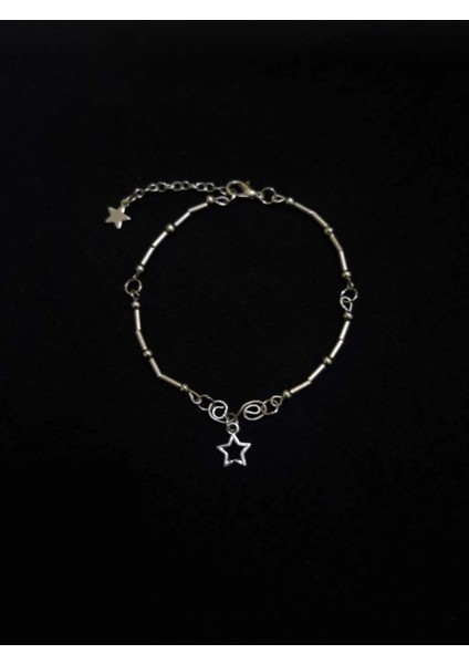 Spiral Charm Yıldız Bileklik Y2K