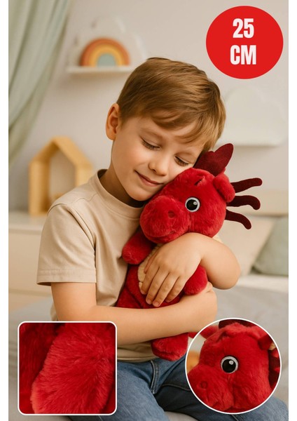 Kiremit Ejderha Peluş Oyuncak – 25 cm Sevimli Yumuşak Dolgulu Çocuk Oyuncağı & Hediye fiyatları