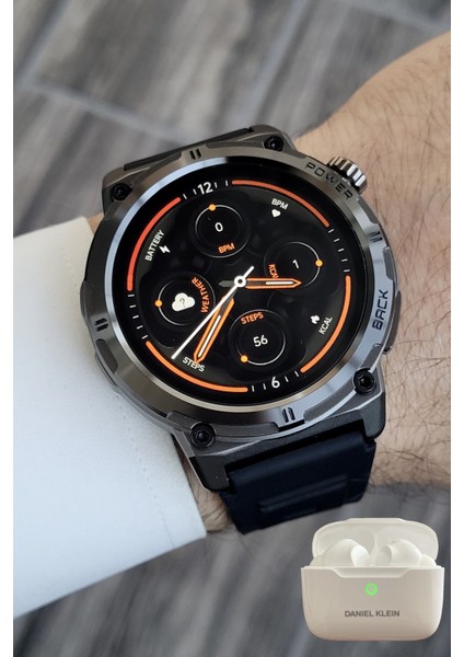 Siyah Akıllı Saat ve Bluetooth Kulaklık, Modern ve Şık Tasarım fiyatları