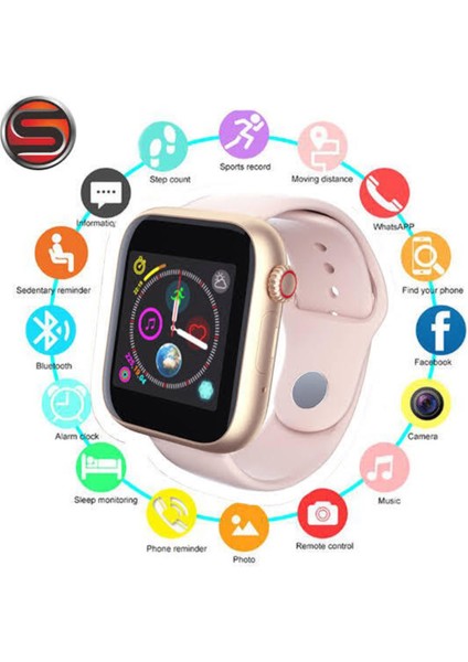 Z6 Plus Kameralı Sim Kartlı Bluetooth Akıllı Saat Gold Renk fiyatları