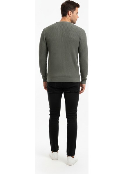 Haki Bisiklet Yaka Triko Kazak fiyatları