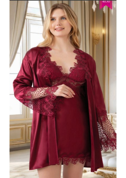 Missayza 4030 Ipek Saten 6'lı Kısa Gecelik ve Sabahlıktk fiyatları