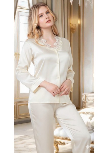 Missayza 4030 Ipek Saten 6'lı Kısa Gecelik ve Sabahlıktk