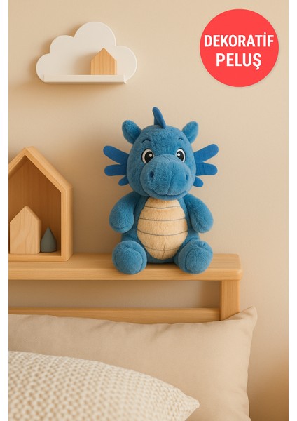 Mavi Ejderha Peluş Oyuncak – Yumuşak Dolgulu Sevimli Peluş Ejderha 28 cm Çocuk Oyuncak modelleri