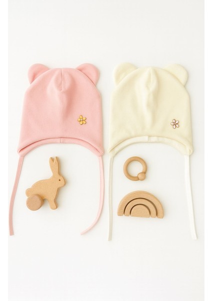 Dış Kısmı Polar Iç Kısmı %100 Pamuk Bebek Bere