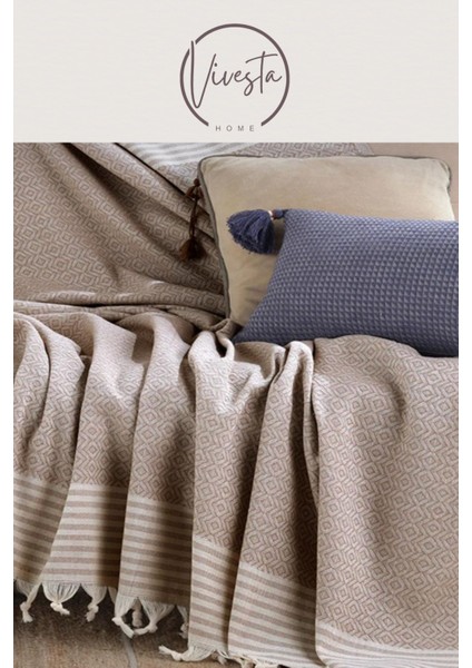 Kanepe & Koltuk Örtüsü 180×210 cm – %100 Pamuk, Yumuşak Dokulu, Yıkanabilir