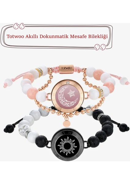 Sevgililere Özel Akıllı Dokunmatik Mesafe Bilekliği