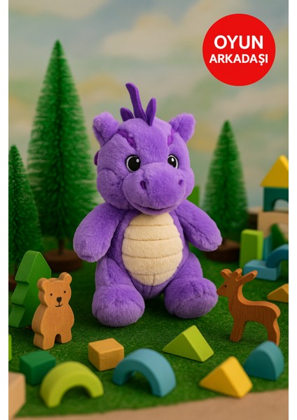 Mor Ejderha Peluş Oyuncak – Yumuşak Dolgulu Sevimli Peluş Ejderha 28 cm Çocuk Oyuncak modelleri
