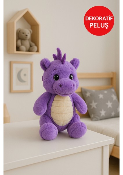 Mor Ejderha Peluş Oyuncak – Yumuşak Dolgulu Sevimli Peluş Ejderha 28 cm Çocuk Oyuncak fırsatları