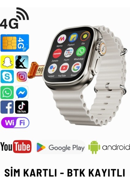 Çocuklar ve Yetişkinler Için Çok Fonksiyonlu Akıllı Saat, Gps ve Wi-Fi Özellikleriyle