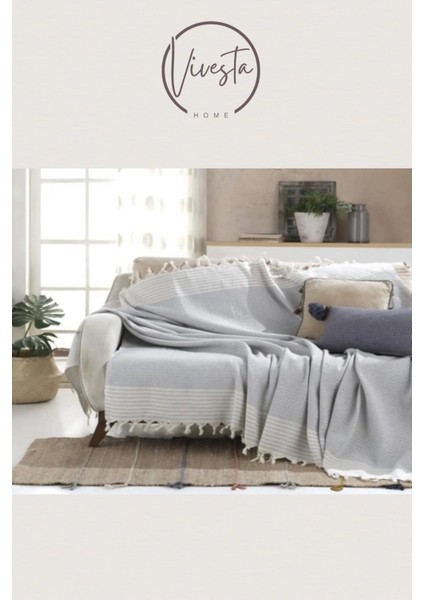 Kanepe & Koltuk Örtüsü 180×210 cm – %100 Pamuk, Yumuşak Dokulu, Yıkanabilir