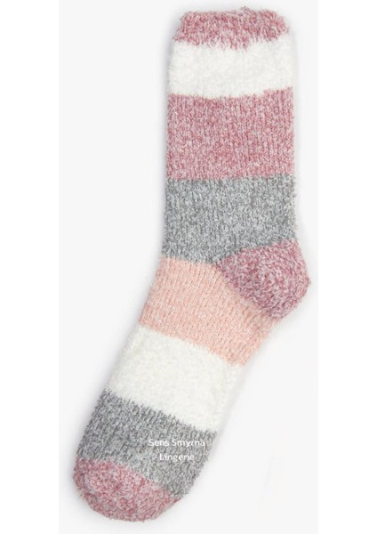 Sens Smyrna 2'li Peluş Ev Çorabı