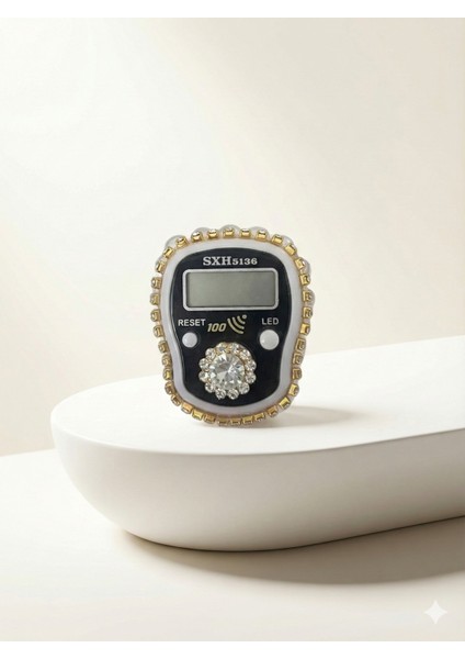 Hediyelik (Mevlid Çeyizlik Hac Umre) Sesli LED Işıklı Kutulu Taşlı Süslü Zikirmatik - 20 Adet modelleri