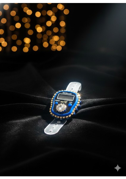 Hediyelik (Mevlid Çeyizlik Hac Umre) Sesli LED Işıklı Kutulu Taşlı Süslü Zikirmatik - 20 Adet indirimleri