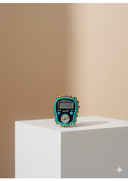 Hediyelik (Mevlid Çeyizlik Hac Umre) Sesli LED Işıklı Kutulu Taşlı Süslü Zikirmatik - 5 Adet fiyatları