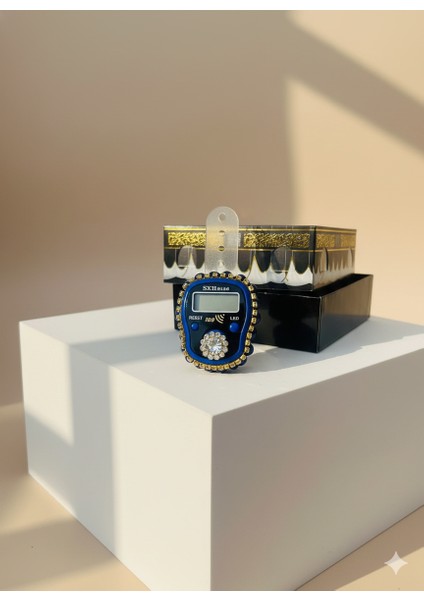 Hediyelik (Mevlid Çeyizlik Hac Umre) Sesli LED Işıklı Kutulu Taşlı Süslü Zikirmatik - 40 Adet