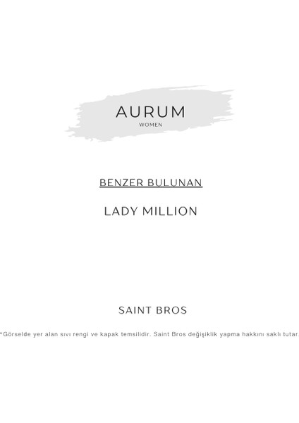 Aurum Kadın Parfümü ( Lady Million ) Edp fiyatları