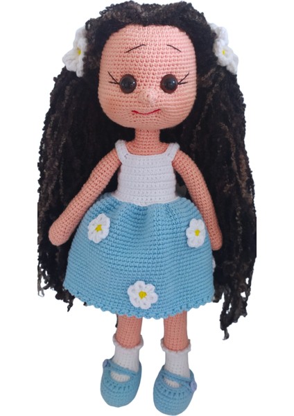 El Yapımı Papatya Etekli Kiraz Kız