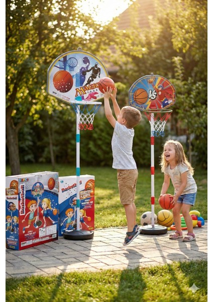 60-90-120 cm Ayarlanabilir Yükseklik Basketbol Potası ve Top Dahil - Eğitici Ayaklı Spor Oyuncağı" modelleri