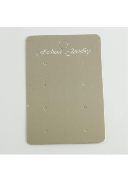 8 Delikli Gri Renkli Küpe Kartı