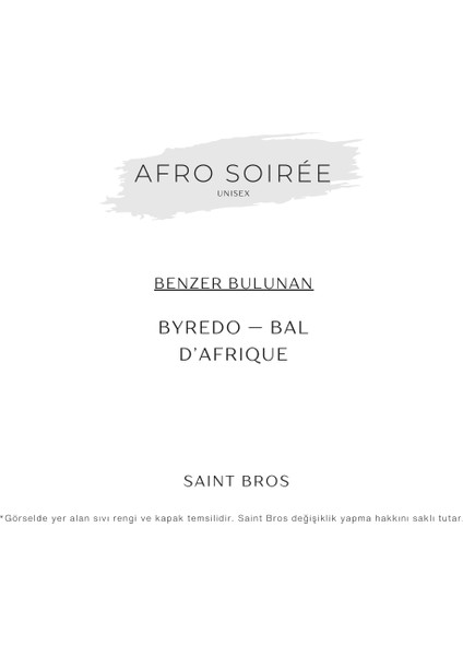 Afro Soirée Unisex Parfüm ( Bal D’afrique ) Edp fiyatları