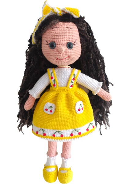 El Yapımı Sarı Elbiseli Kiraz Kız