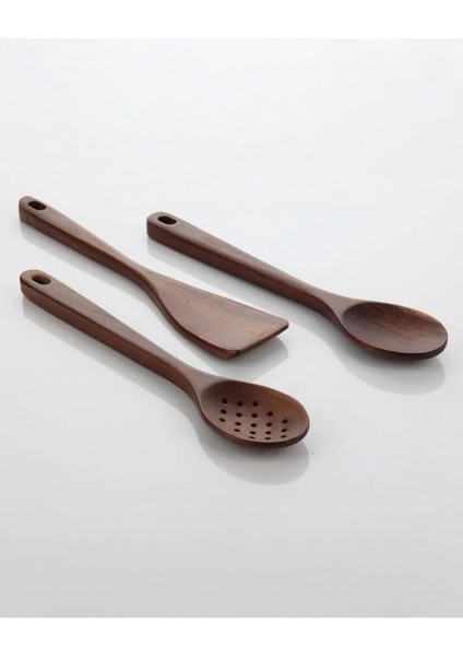 Men 7B152 Akasya Ahşap Kaşık Seti 3'lü