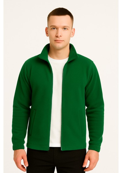 Erkek - Kadın Kalın Kışlık Tam Fermuarlı Regular Fit Polar Ceket