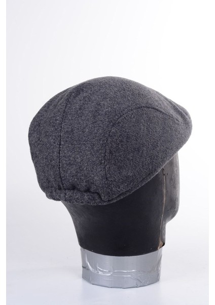 Kışlık Kaşe Şapka Yün Düz Renk Spor London Kasket -Füme fiyatları