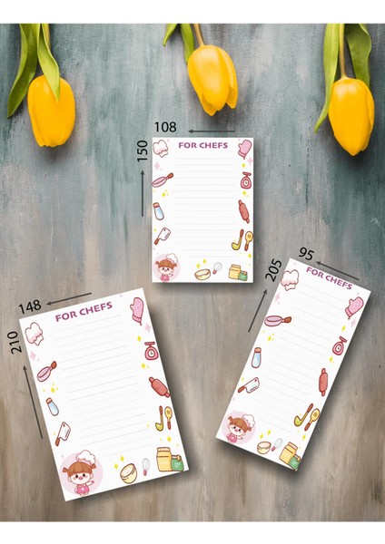 Şef Seti / Tarif Defteri / To-Do List / 100 Sayfa Spiralli fiyatları