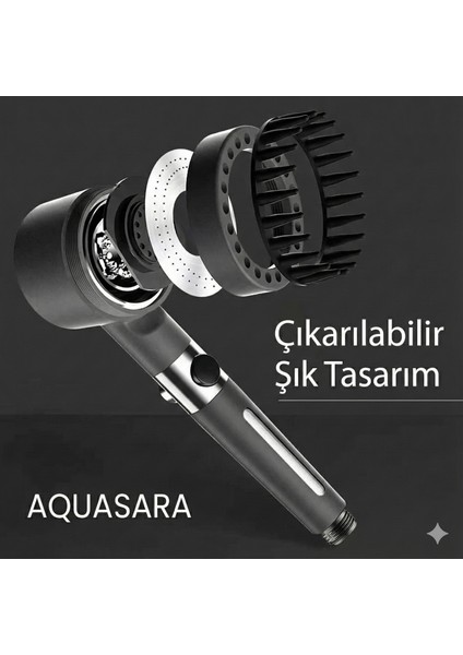 2 Adet Filtreli Duş Başlığı Klor ve Kireç Önleyici, Yüksek Basınçlı fırsatları