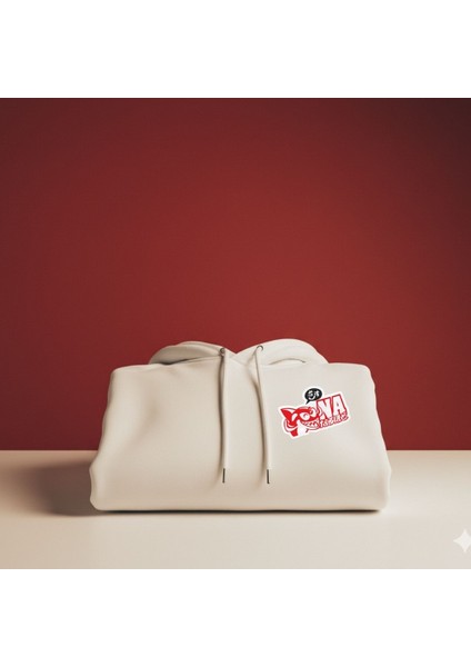 Unisex Beyaz Oversize Kapüşonlu Sweatshirt Tasarım Pona modelleri