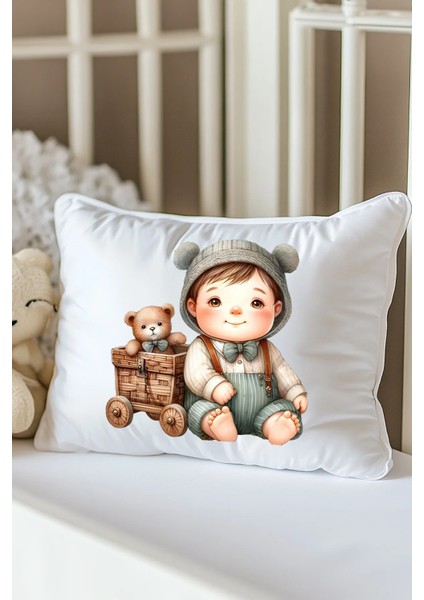 Isme Özel Baskılı Bebek Dolgulu Yastık