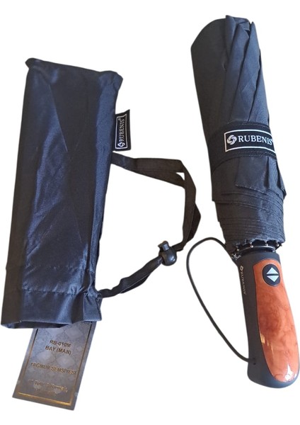 Rubenis 10 Telli Tam Otomatik Elit Erkek Şemsiye - Siyah