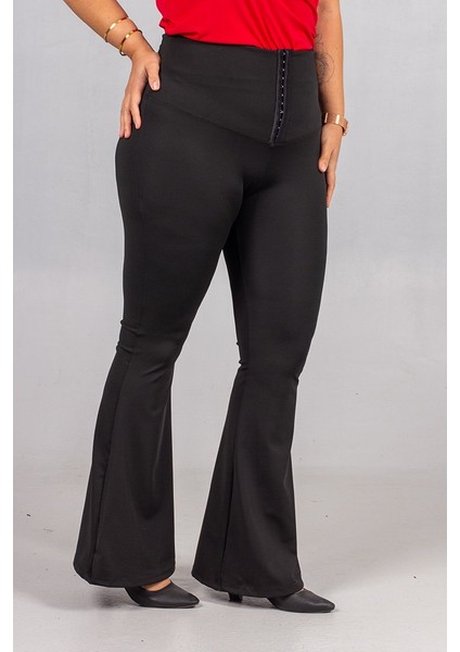 Büyük Beden Korse Kancalı Ispanyol Paça Tayt fırsatları