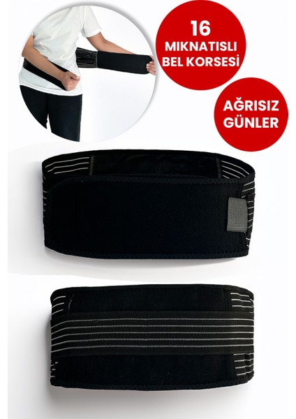 Iç Isıtıcı Magnetli Bel Kemeri, Manyetik Terapi Destek Kemeri